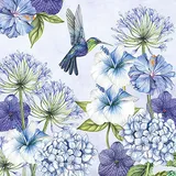 Ambiente Home Ambiente Papierservietten, 3-lagig bedruckt, Kolibri 33 x 33 cm, 20 Stück