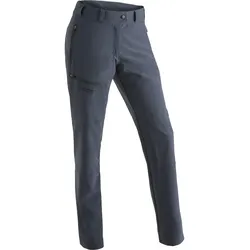 Funktionshose MAIER SPORTS "Latit W", Damen, Gr. 19, Kurzgrößen, grau, 88% Polyester (Recycelt), 12% Elasthan, Hosen, Schnelltrocknende Outdoorhose aus elastischem Material