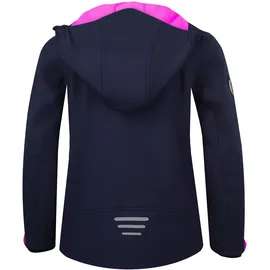 TROLLKIDS Trollfjord Softshelljacke - Navy / Magenta - 104 cm