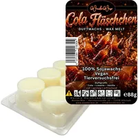 WonderWax Duftwachs WonderWax® Duftriegel 6 x Duftwachs Kreise Weiß, 100% Sojawachs (Cola Fläschchen), Duftrichtung: Cola Fläschchen
