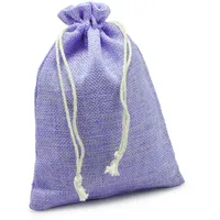 Ganzoo 24er Set Jutesäckchen für Adventskalender zum selbst befüllen, 18,5cm x 14,5cm, Jutebeutel, Stoffbeutel, Natur Säckchen, Geschenksäckchen, Sack, Beutel – Marke (violett)