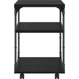 teenpull vidaXL Druckerständer Schwarz Eichen-Optik 43 x 48 x 64 cm