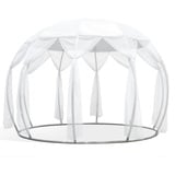 astreea Igloo Terrassenpavillon Model M mit Umbrella Bezug, weiss, wasserfest