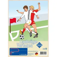 Peter Bausch GmbH & Co. KG PEBARO 351/3S - Laubsägevorlage Fußball, 1 Platte, Größe DIN A4