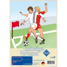 Peter Bausch GmbH & Co. KG PEBARO 351/3S - Laubsägevorlage Fußball, 1 Platte, Größe DIN A4