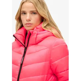 Superdry Fuji Quilt Padded Jacke Hyper Fire Pink M