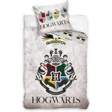 HARRY POTTER Hogwarts Grau 135 x 200 cm + 80 x 80 cm