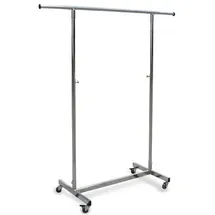 GERSO Reiserollständer höhenverstellbar 100-180 x 98-135 x 0 cm silber