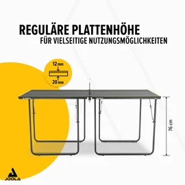 Joola Tischtennisplatte Midsize Indoor Grau