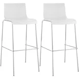 CLP 2er Set Barhocker Hover Kunststoff 4-Fuß Gestell