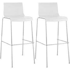 CLP 2er Set Barhocker Hover Kunststoff 4-Fuß Gestell