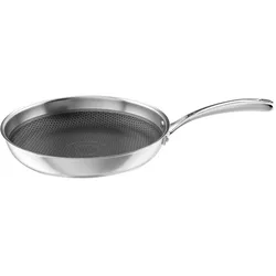 Bratpfanne ELO - PREMIUM "Relief", silber (edelstahlfarben), Ø:28cm, Pfannen, Induktion