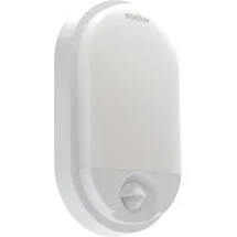 Licht-Erlebnisse Kellerleuchte LED Bewegungssensor mit Schalter 21 cm hoch IP54 Weiß 4100 K neutralweißes Licht 1870 lm - Weiß