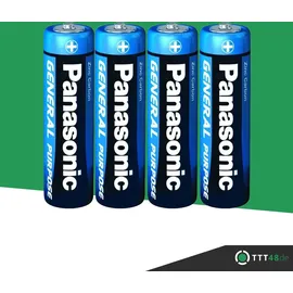 Panasonic Batterie Panasonic Plus (4er Pack) r 6 AA Mignon (Shrink)
