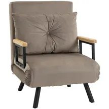 Homcom Schlafsofa mit Bettfunktion Verstellbar 63 x 73 x 81 cm