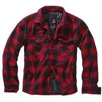 Brandit Textil Brandit Lumberjacket Jacke, schwarz/rot