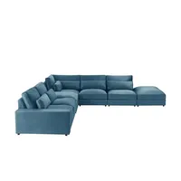 Ecksofa  Branna ¦ blau ¦ Maße (cm): B: 412 H: 88 T: 386.0