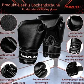 MOVIT Boxsack Set Schwarz/Weiss weiß