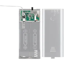 goobay LED-Lichterkette Silberdraht 220 cm Warmweiß