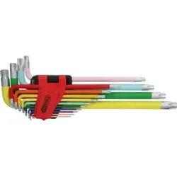 KS Tools Torx-Winkelstiftschlüssel-Satz, extra lang, 14-tlg.