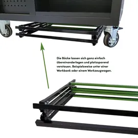 Baumarktplus Klappbock Sägebock Arbeitsbock klappbar 2er Set Traglast 200 kg/Paar Gerüstbock