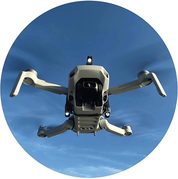 ROBOTERWERK OWL, für DJI Mavic Mini Drohnen Beleuchtungssystem, Transparent/Schwarz