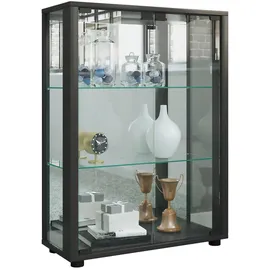 VCM Vitrine Sintalo 60 x 25 x 80 cm Schwarz