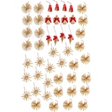 Myflair Möbel & Accessoires Baumbehang »Weihnachtsdeko, Christbaumschmuck«, (Set, 48 St.), rot