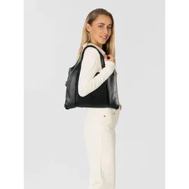 Gabs Zeynep Schultertasche Leder 46 cm schwarz