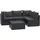 vidaXL Garten-Lounge-Set 5-tlg. schwarz