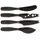Boska Mini Monaco+ Käsemesser-Set 16 cm 4-tlg. Edelstahl Schwarz