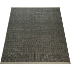 Paco Home Wollteppich »Kasko 300«, rechteckig, 12 mm Höhe, Handweb, Flachgewebe, reine Wolle, handgewebt, hochwertig verarbeitet Paco Home grau B: 60 cm   1 St.