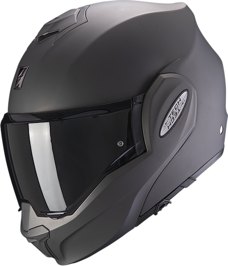 Scorpion Exo-Tech Evo Solid Helm, zwart-grijs, M Voorman