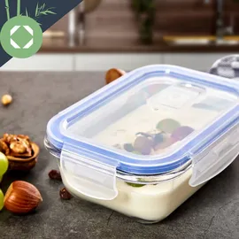 Klarstein Rechteckige Glasbox 1040 ml 4 St.