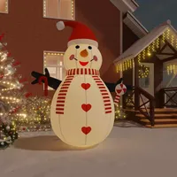 VidaXL Aufblasbarer Schneemann mit LEDs 360 cm