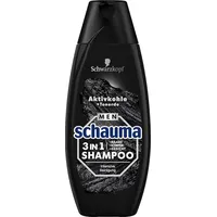 Schwarzkopf Schauma Shampoo 3in1 MEN Aktivkohle + Tonerde 350 ml