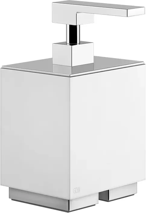 Gessi Rettangolo Stand-Seifenspender Behälter weiß - dark bronze