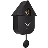 Karlsson Wall Clock Modern Cuckoo ABS Black 41x 8,5 x 21,5cm, Excl. 3 AA Batteries