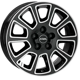 Rial Transporter 2 6,0 x 16 5 x 118 ET68 MB71,1 Diamant-Schwarz Poliert