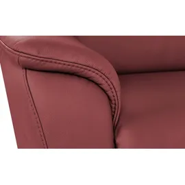 HIMOLLA Ecksofa Leder 9707 ¦ rot ¦ Maße (cm): B: 275 H: 84 T: 245.0