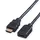 Value HDMI-Verlängerungskabel HDMI Typ A Stecker HDMI Typ A Buchse 150 cm Schwarz