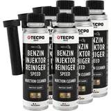 TECPO Benzin Injektor Reiniger, 300ml Additiv -Einspritzdüsen Additiv mit Ester Solution Direct Injection Speed Cleaner (6X 300ml)