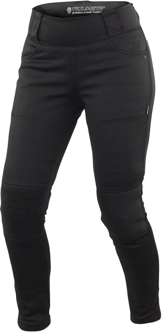 Trilobite Dames Motorfiets Leggings, zwart, 26 34 Voorvrouw