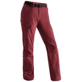Maier Sports Damen Wanderhose, atmungsaktive Outdoor-Hose mit Roll up Funktion rot L