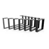 HEVVA Möbelfuß Möbelfüße LUXEMBURG - 7 Größen 20-50 cm - Kommodenbeine, Schrankfüße, (Set-Option: Sie können entweder 1 Stück oder ein Set von 2 Stück kaufen) schwarz 20 cm x 20 cm