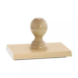 Holzstempel / Wiegestempel (160x100 mm - 20 Zeilen) Textstempel