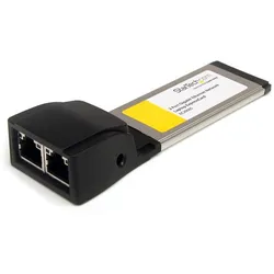StarTech.com 2 Port Gigabit Ethernet ExpressCard - Dual Port Laptop Netzwerkkart