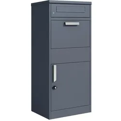 ESTEXO Briefkasten Paketkasten Premium Paketbox Standbriefkasten Anthrazit