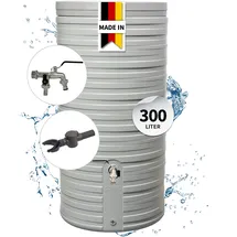 GARANTIA Nordic Regentonne 300 l steingrau