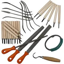 Creativ Company Speckstein Werkzeugset 1 Set Grün/Grau